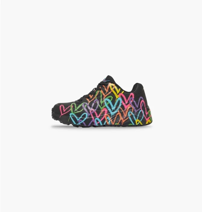 Кроссовки детские Skechers Uno Lite Black 314064L-BKMT