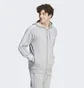 Толстовка мужская Adidas Essentials Fleece 3-Stripes Full-Zip Hoodie Grey IJ6479