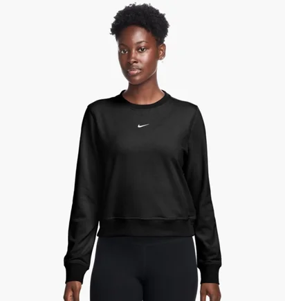 Свитшот женский Nike One Dri-Fit Crew Hbr Tt Black IB1450-010