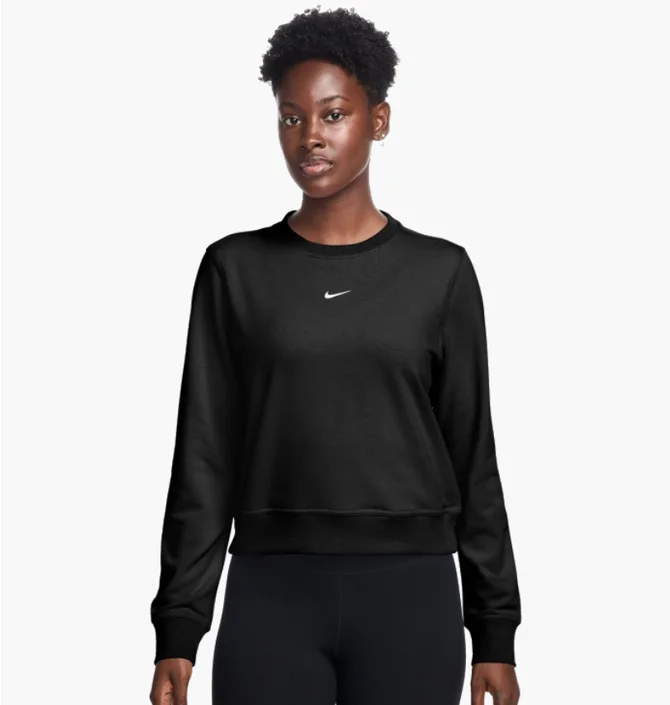 Свитшот женский Nike One Dri-Fit Crew Hbr Tt Black IB1450-010