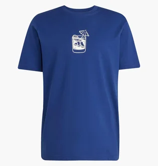 Футболка унисекс Adidas Lounge Drink Graphic Blue JJ4014