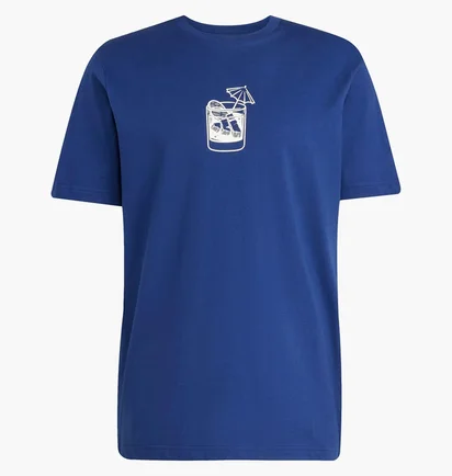Футболка унісекс Adidas Lounge Drink Graphic Blue JJ4014