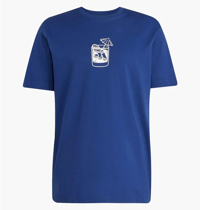 Футболка унісекс Adidas Lounge Drink Graphic Blue JJ4014