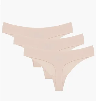 Трусики женские Under Armour Pure Stretch Ns Thong Beige (3 шт) 1383893-475