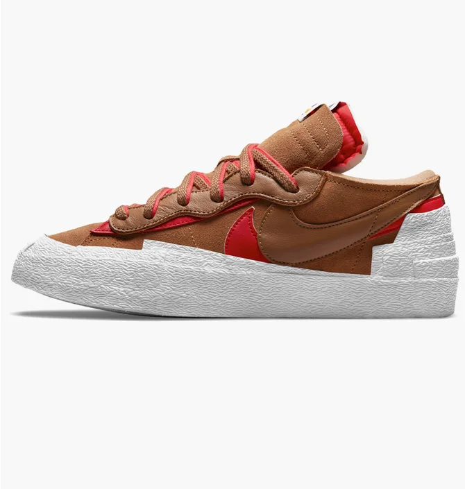 Кроссовки мужские Nike BLAZER LOW / SACAI Brown DD1877-200
