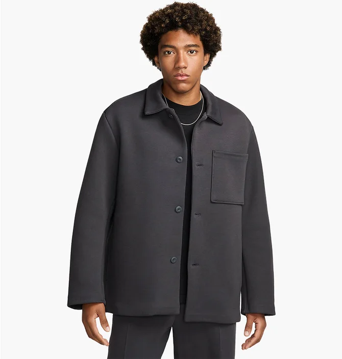 Пальто чоловіче Nike Tech Fleece-Shacket Black FZ7566-060