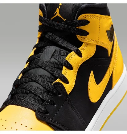 Кроссовки мужские Air Jordan 1 Mid Se Black/Yellow HJ6654-071