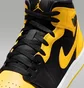 Кроссовки мужские Air Jordan 1 Mid Se Black/Yellow HJ6654-071