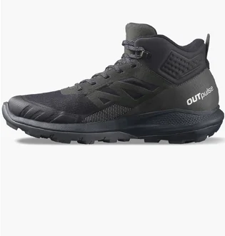 Кросівки чоловічі Salomon Gore-Tex Outpulse Mid Gtx Black/Olive 415888-32
