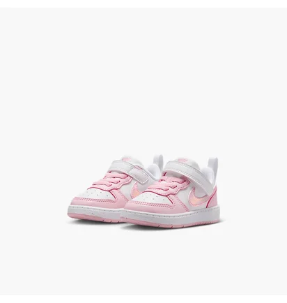 Кросівки дитячі Nike Court Borough Low Recraft (Td) White/Pink DV5458-105