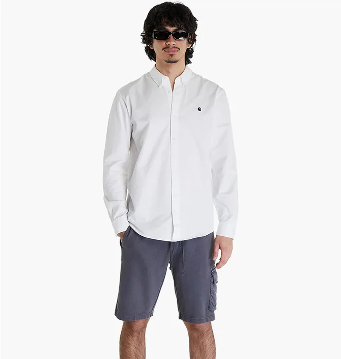 Сорочка чоловіча Carhartt WIP Long Sleeve Madison Shirt White I023339.00AXX