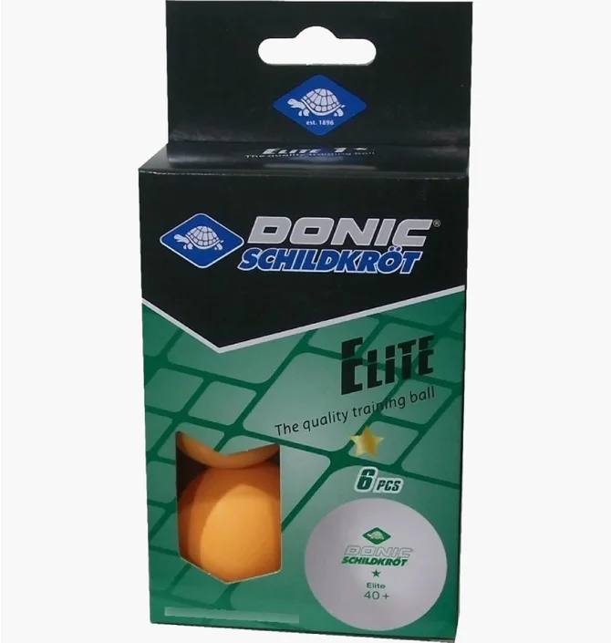 М'яч для настільного тенісу Donic Elite 1 Star 40+ 6 Шт Orange 608518