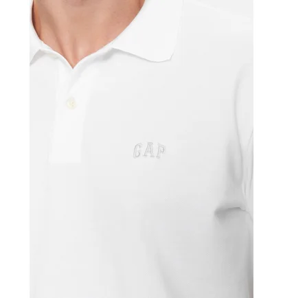 Поло чоловіче Gap F-Logo Regular Fit White 586306-05
