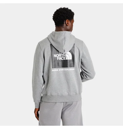 Худи мужское The North Face Box Nse Long-Sleeve Pullover Heathered Grey Nf0A7Unsgvd