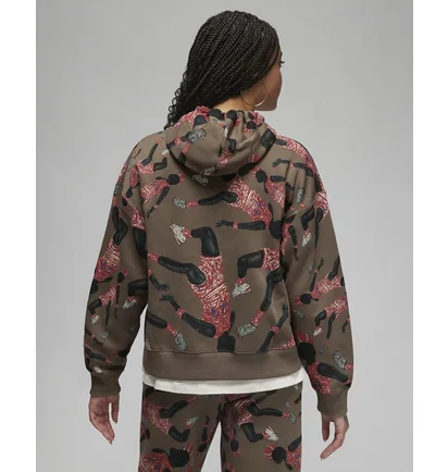 Худи женское Jordan Artist Series Fleece Pullover Hoodie Brown DX0387-274