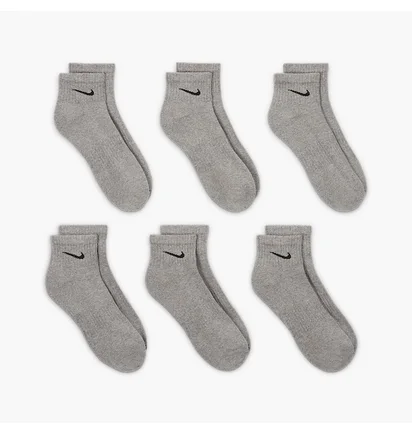Носки унисекс Nike Everyday Csh Ankl Grey (6 пар) SX7669-064