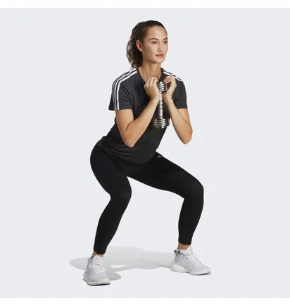 Футболка жіноча Adidas Aeroready Train Essentials 3-Stripes Tee Grey Ic5039