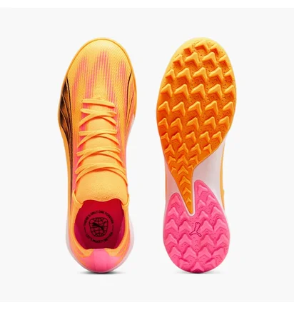 Сороконожки мужские Puma Ultra Match Turf Trainer Soccer Cleats Yellow 107757-03