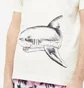 Футболка чоловіча Palm Angels Broken Shark Tee Beige PMAA001S23JER0010410