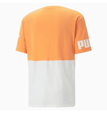 Футболка мужская Puma Power Colourblock Orange/White 673321-46