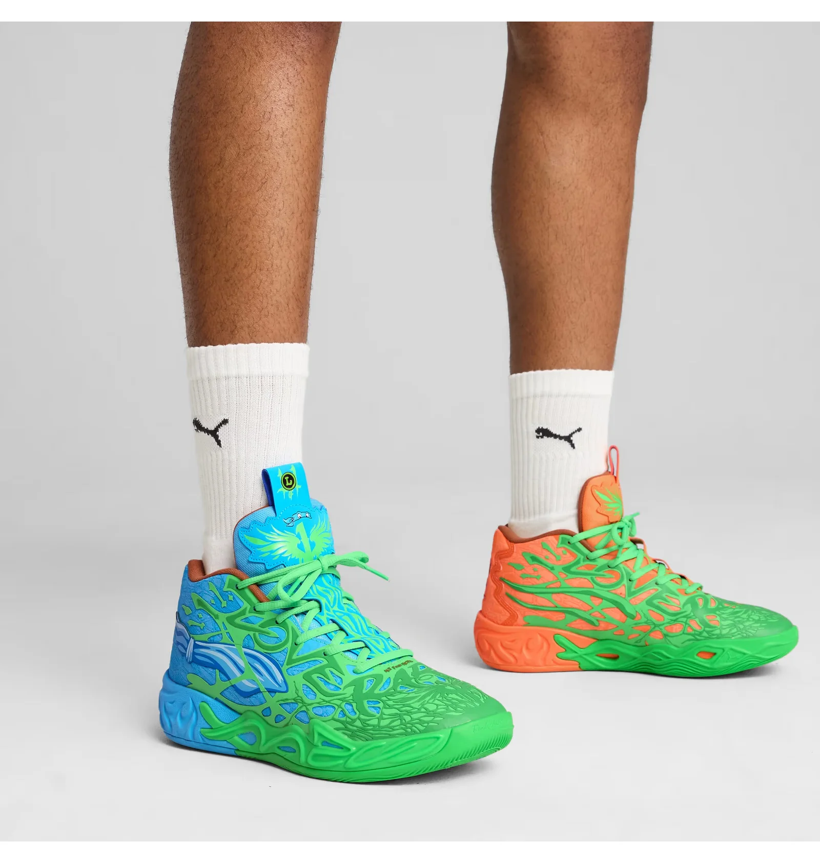 ᐉ Кроссовки мужские Puma Mb.04 X Tmnt L&M Green/Orange 311307-01