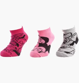 Носки детские Disney Minnie Gros Plan/Minnie + Pois/Minnie Multi (3 пары) 83152162-1