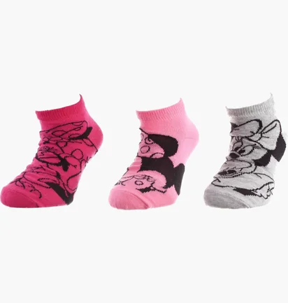 Шкарпетки дитячі Disney Minnie Gros Plan/Minnie + Pois/Minnie Multi (3 пари) 83152162-1