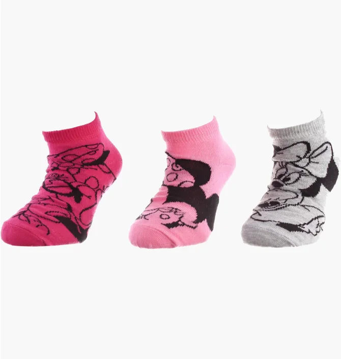 Шкарпетки дитячі Disney Minnie Gros Plan/Minnie + Pois/Minnie Multi (3 пари) 83152162-1
