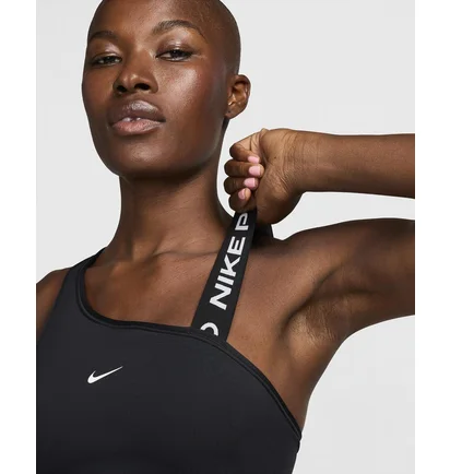 Топ женский Nike Pro Swoosh Asymmetrical Black FV6526-010