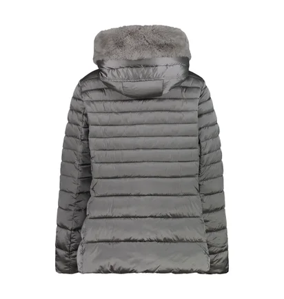 Пуховик женский CMP Woman Jacket Fix Hood Grey 31K3006F-U911