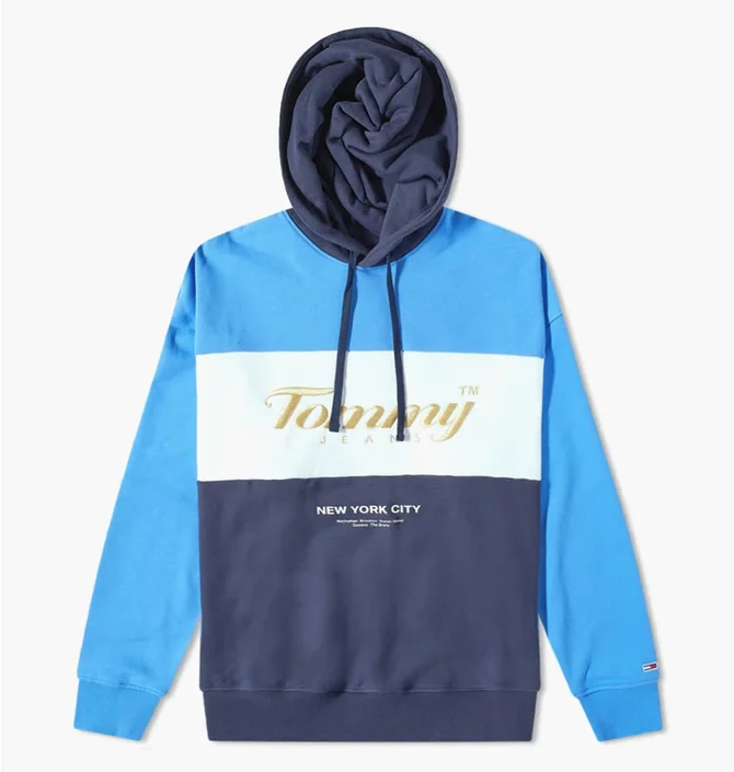 Худи мужское Tommy Jeans Archive Hoody Blue/Light Blue DM0DM14200-C87