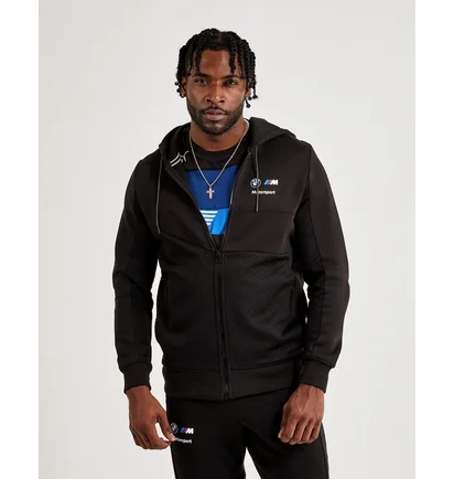 Куртка чоловіча Puma Bmw Motorsport Hooded Sweat Jacket Black 535864-01