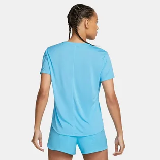 Футболка жіноча Nike W One Dri-Fit Swsh Hbr Ss Light Blue DX1025-416