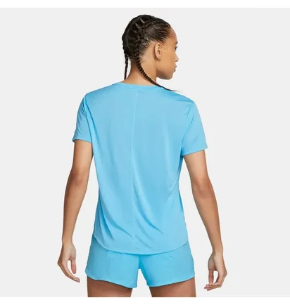 Футболка женская Nike W One Dri-Fit Swsh Hbr Ss Light Blue DX1025-416
