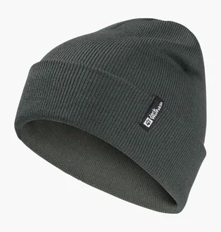 Шапка унисекс JACK WOLFSKIN Rib Black 1903892-4136