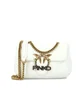 Сумка жіноча Pinko Leather Messenger Bag Love Mini Puff Jewel - Crossbody Bag White 1P222X-Y6Y3
