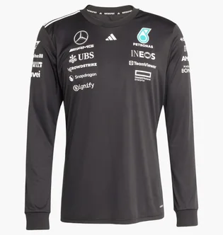Лонгслів чоловічий Adidas Mercedes-Amg Black JW5364