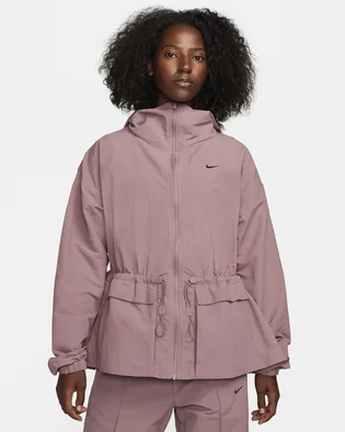 Куртка жіноча Nike Sportswear Everything Wovens Wooversized Hooded Jacket Violet FN3669-208