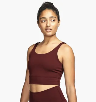 Топ жіночий Nike W Yoga Luxe Crop Tank Bordo Cv0576-273