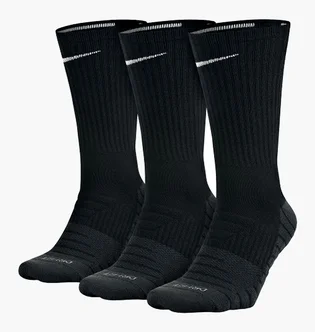 Носки унисекс Nike U Dry Cush Crew (3 пары) Black SX5547-010