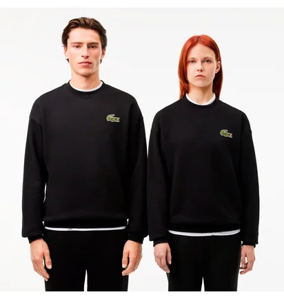 Свитшот унисекс Lacoste Loose Fit Badge Black SH2741.031