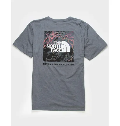 Футболка мужская The North Face Short-Sleeve Box Nse Heathered Tee Blue NF0A812HI4G1