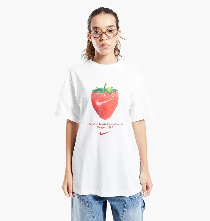 Футболка женская Nike Nsw Frt Os Stwbry White IQ3344-100