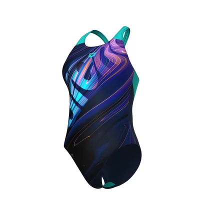 Купальник женский Arena Flow Swimsuit V Back Lb Multi 008935-790
