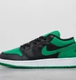 Кросівки дитячі Air Jordan Air 1 Low Junior Black/Green 553560-065