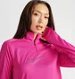 Кофта женская Nike Dri-Fit Swoosh Quarter-Zip Running Top Pink FB4687-615
