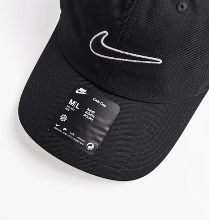 Кепка унісекс Nike Club Cap U Cb Swsh Black FB5369-010