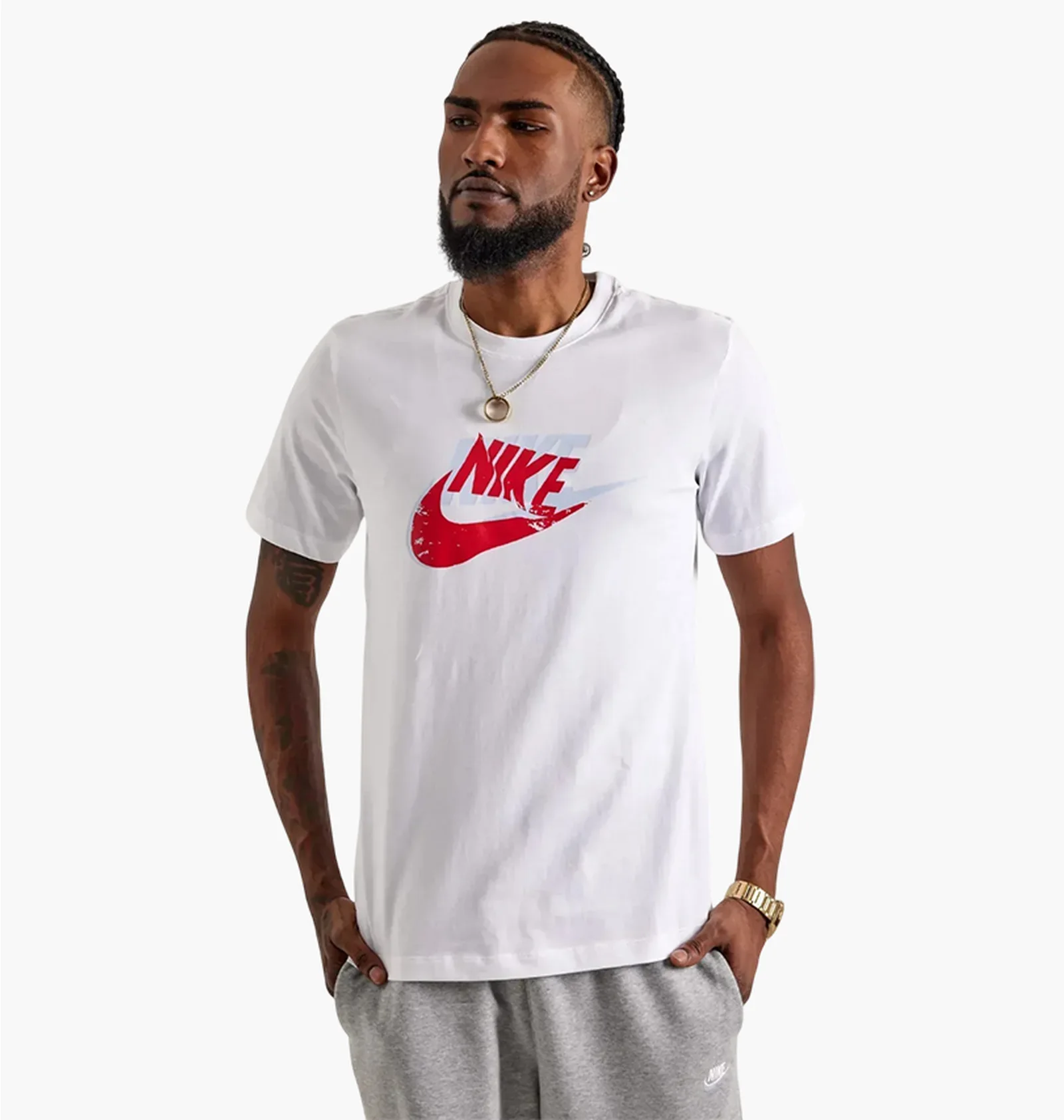 ᐉ Футболка мужская Nike Nsw Tee 12Mo Futura Sp25 White HJ0559-100