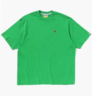 Футболка мужская Bape Head One Point Green 1J30110004