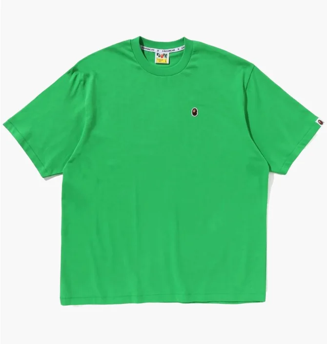 Футболка мужская Bape Head One Point Green 1J30110004